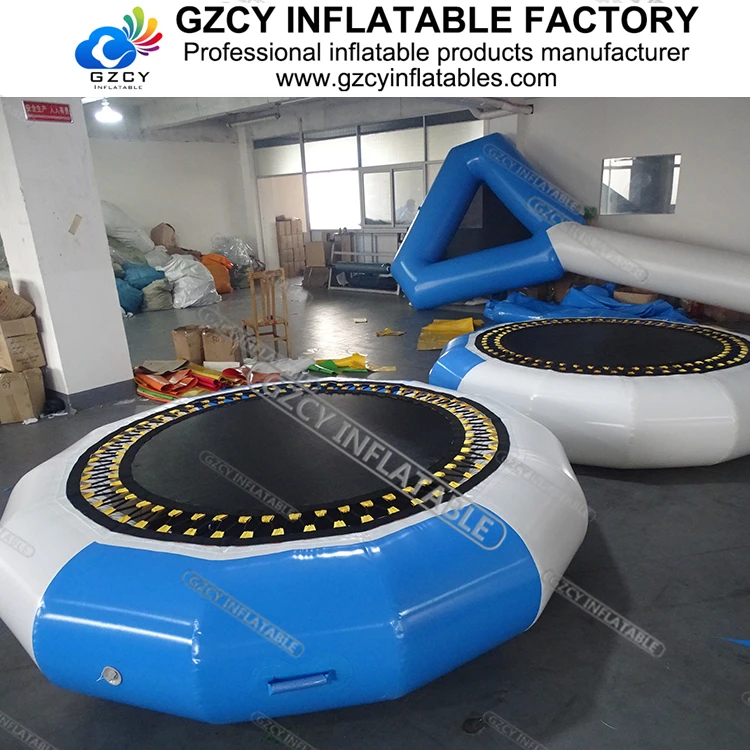 Customized Lake Water Blob Floating Pvc Water Inflatable Trampoline