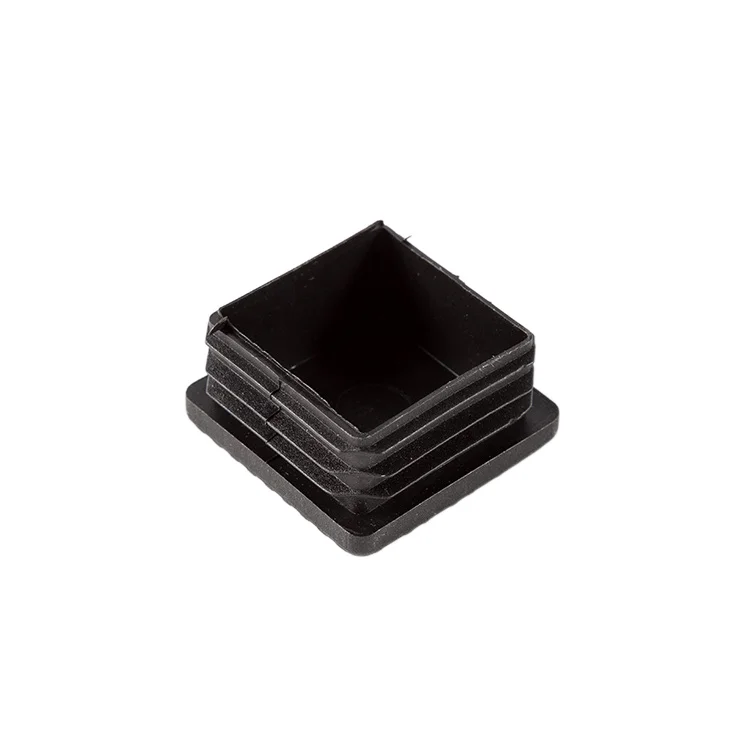 40mm FLAT TOP WHITE PE SQUARE TUBE PLASTIC END CAP for fence post