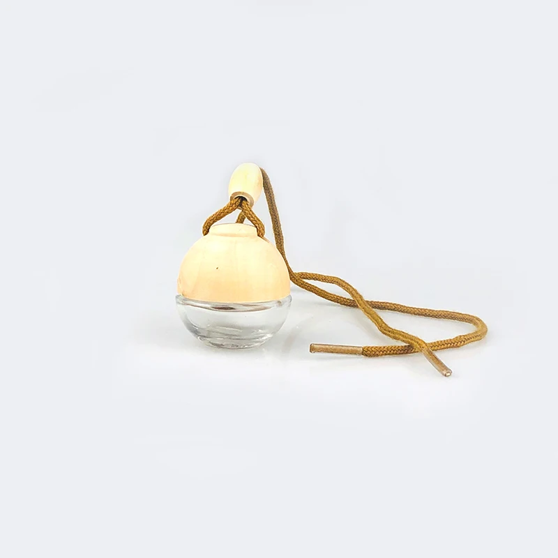 
Ball circle empty 6ml 7ml 8ml 10ml glass car perfume bottle with hanging for air freshener 