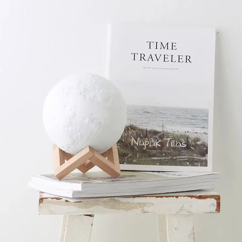 
2021 NEW Moon light Ultrasonic Air Humidifier Aroma Essential Oil Diffuser With Led Night Lamp 