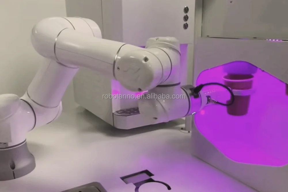 Coffee Latte Art  Bar With 6Axis Robot Hand Vending Machine Suitable For Multi-scene