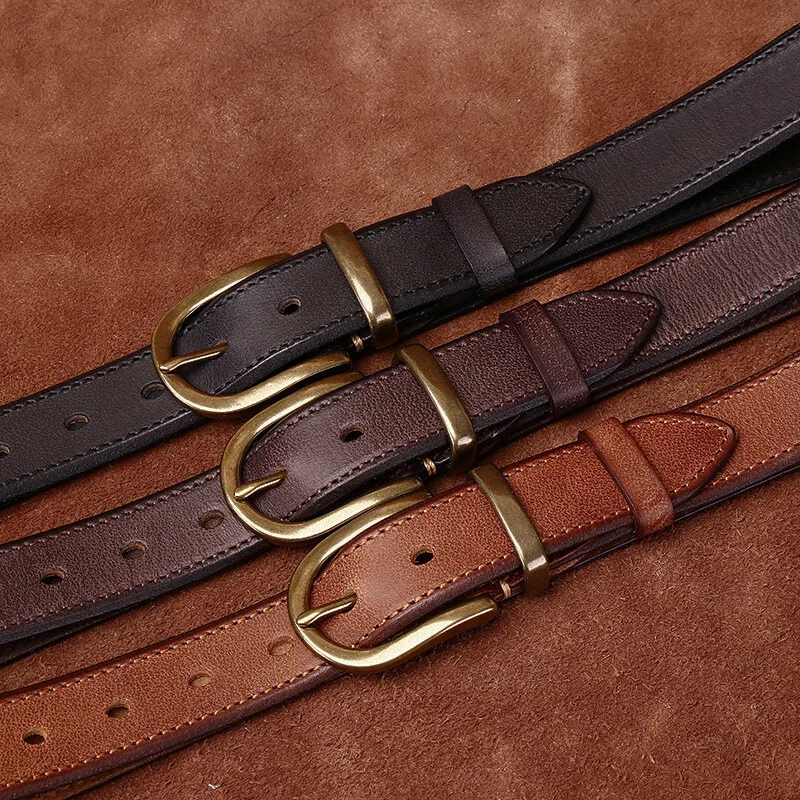 Custom brand printing logo luxury genuine leather belt for men with black stainless steel buckle