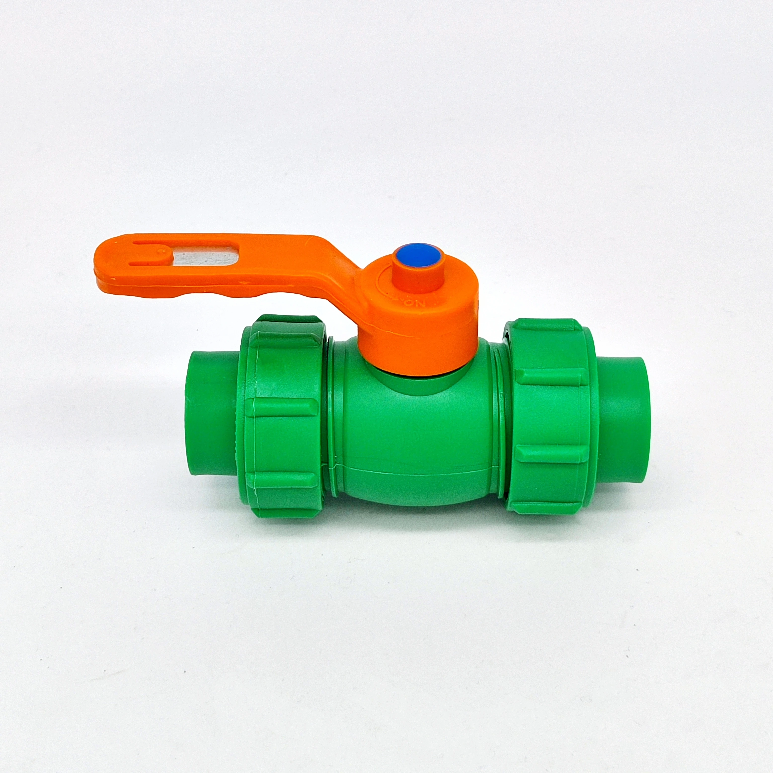 LJ-423 1/2~2 inch south america plastic socket double union ppr pvc ball valve hydraulic control valve