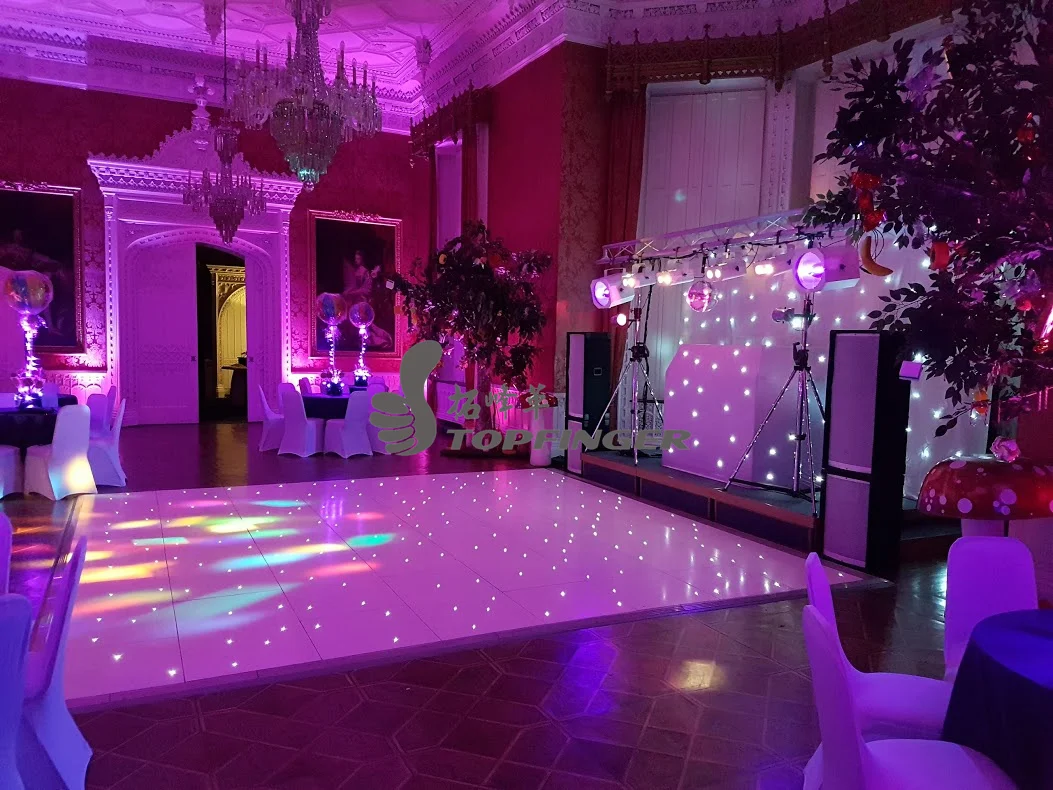 China manufacturer cheap price Popular Events/Wedding Twinkling Floor Stage starlit LED Dance Floor