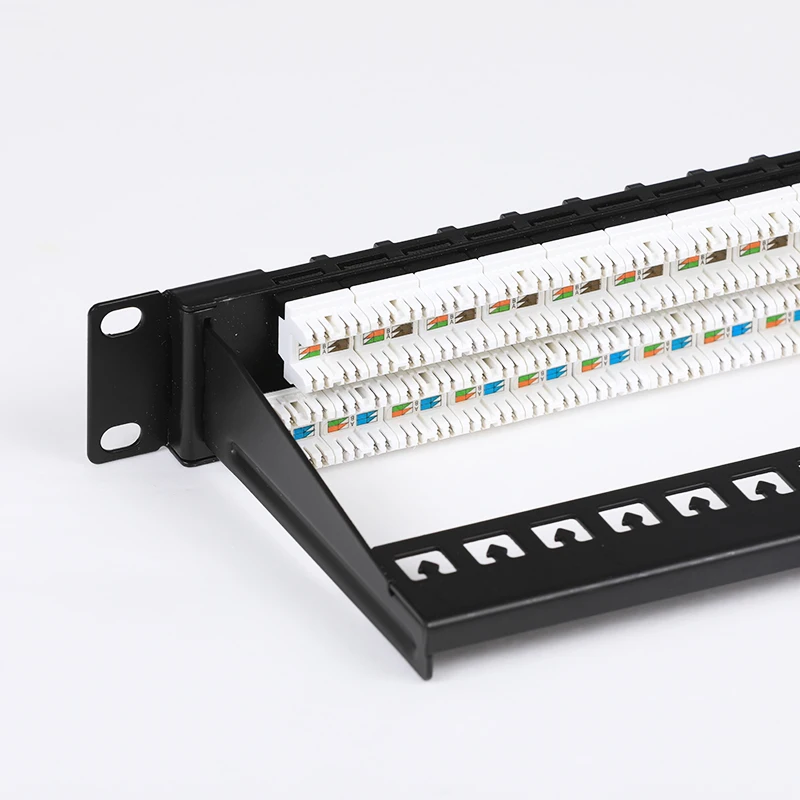 rj45 1u rack mount cat6 ftp 48 port empty panel UTP 19 inch Patch Panel