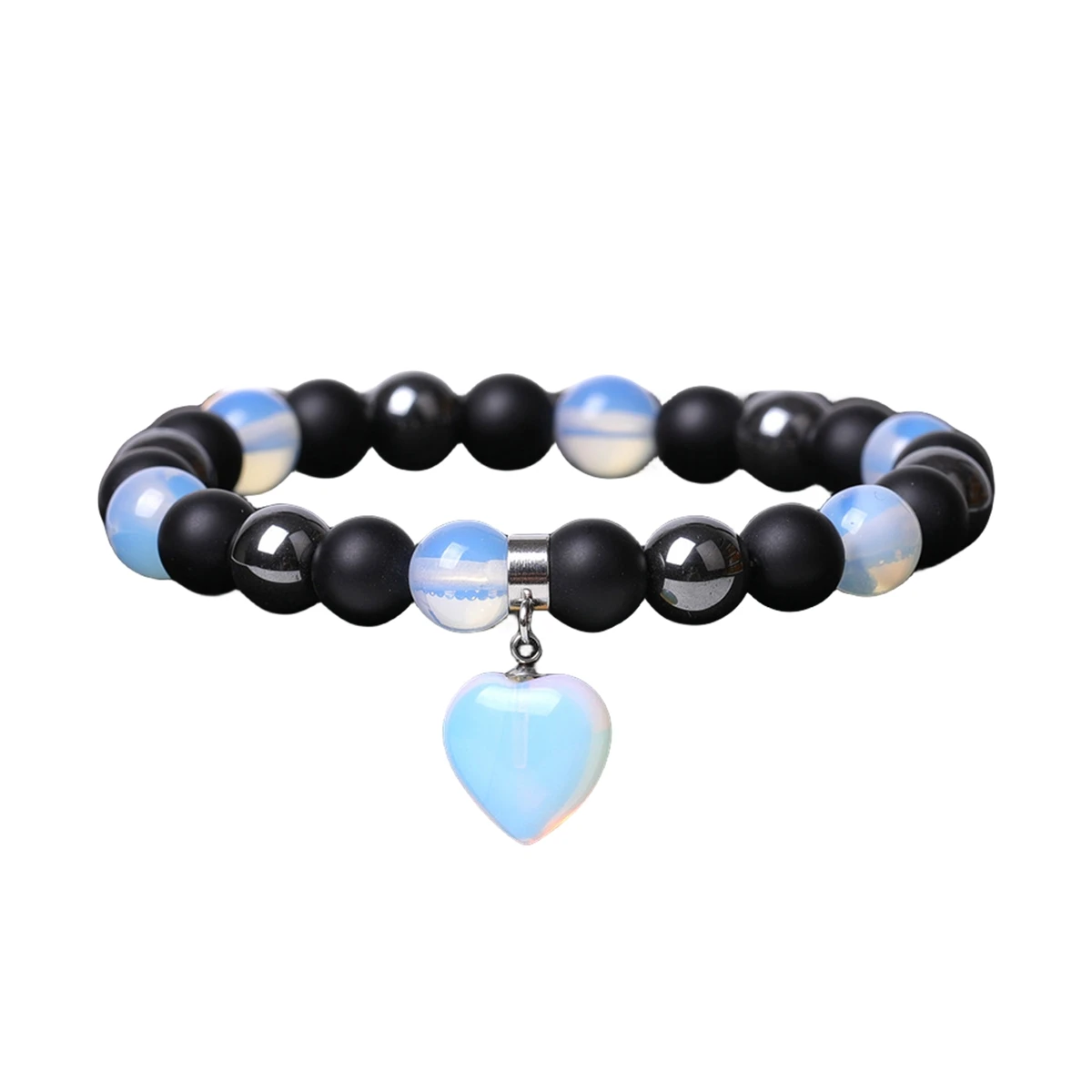 Factory Price 8 MM Opalite Stone Bracelets for Women Charm Reiki Gemstone Elastic Bracelets Fashion Jewelry Gift