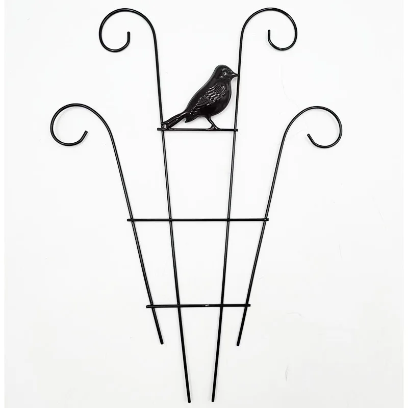 Metal Iron Round Heart Shaped Garden Plant Support Stake Stand for DIY Potted Climbing Plants Flower Vegetables Vine