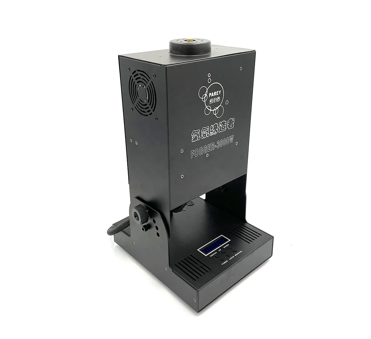 3000W moving angle smoke machine big smoke jet machine with dual solenoid valves disco co2 smoke machine