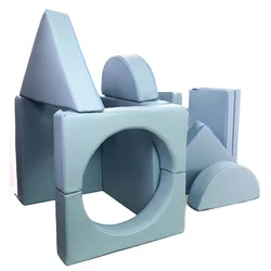 2021 Hot Factory Custom Macaron Colors Multi-piece Different Shapes Free Combination Building Block Playing Sofa for Kids