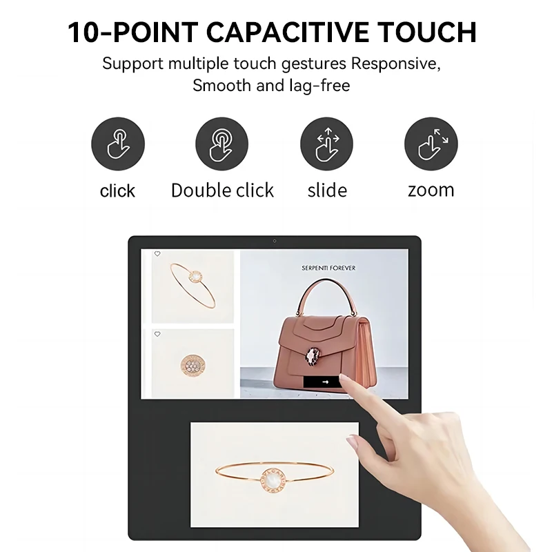 Smart home wall mount 10.1 inch RK3566 vesa Touch screen poe mountable android 11 tablet with wifi rj45 ethernet port