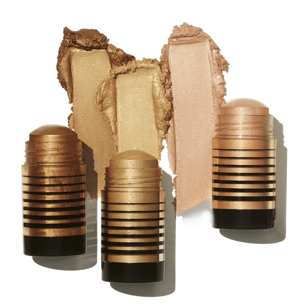 OEM Multi-use Shimmer Make Up Highlight Stick 24h Waterproof Best Vegan Cruelty Free Face Body Cream Highlighter Private Label