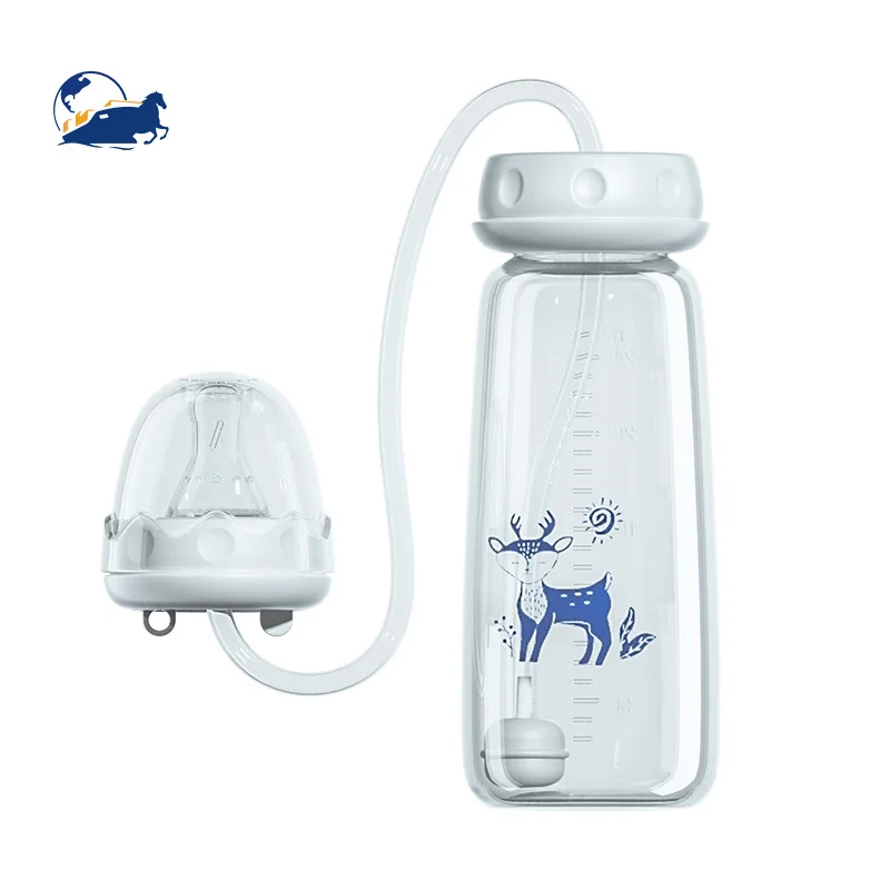 New hot-selling baby hands-free standard caliber 240ml baby bottle free hands bottle pp bottle baby water