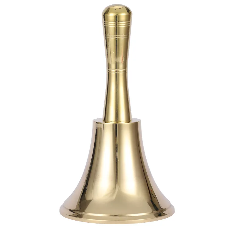 Оптовая продажа, Изысканные позолоченные медные круглые рождественские колокольчики разных размеров