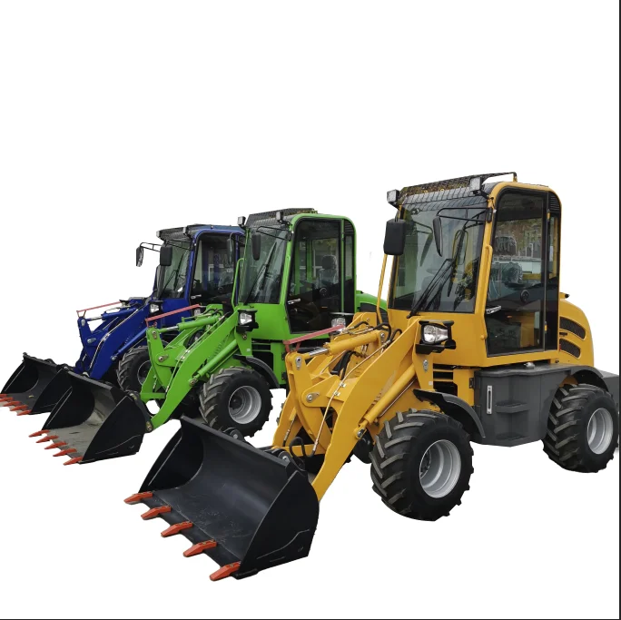 Construction wheel loaders 0.8Ton small China mini wheel loader compact front end wheel loader with EPA enine