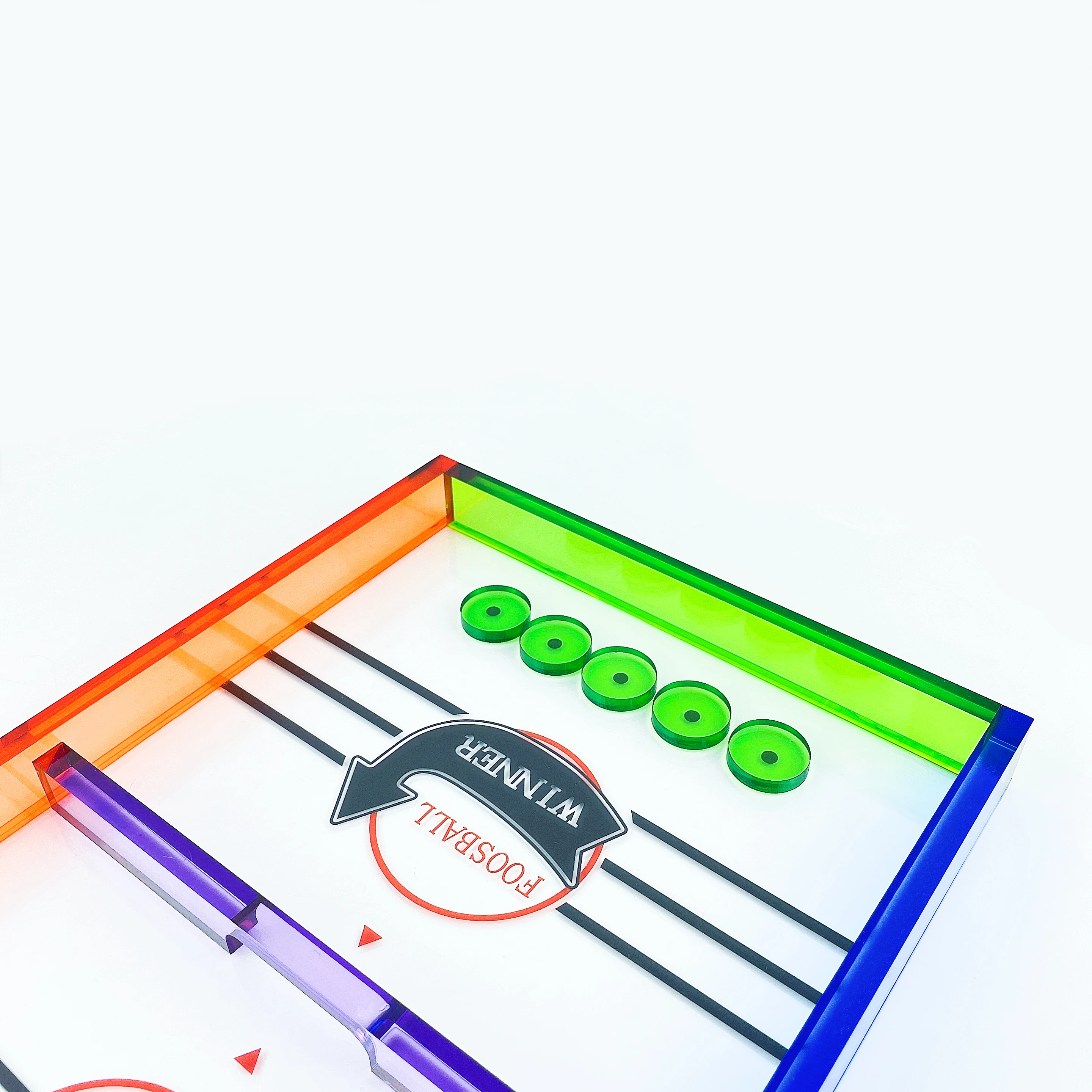 custom FOOSBALL Fast Sling Puck Game Slingshot Toy Winner Board Games Table Desktop Battle 2 in 1 acrylic Ice Hockey Game