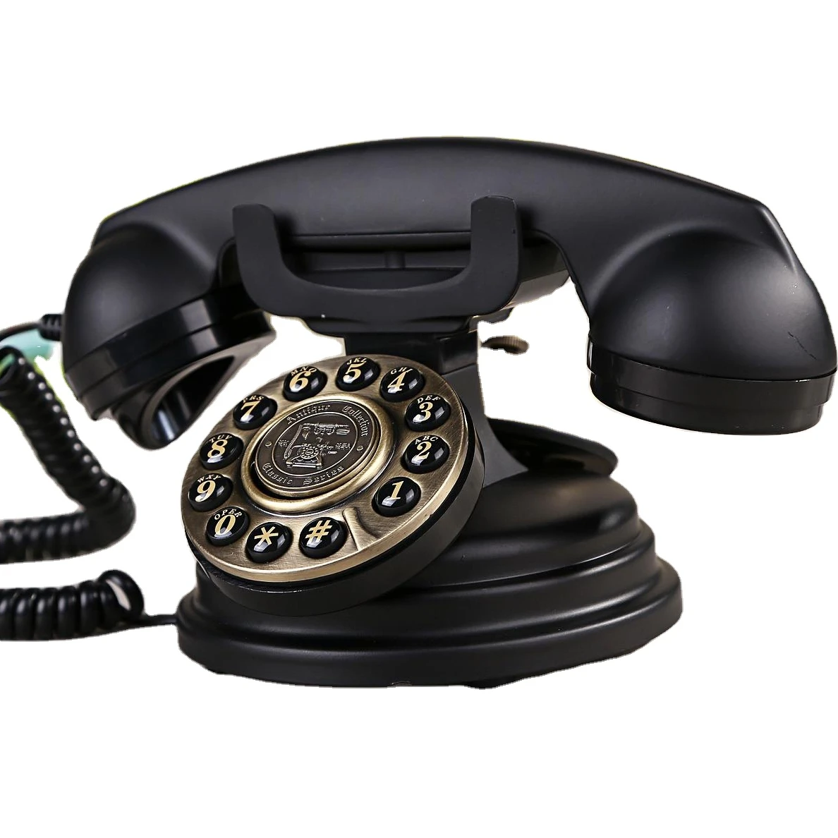 Декоративный Настольный телефон 1925 Британский звонок антикварный телефон с кнопочной кнопкой старомодный телефон