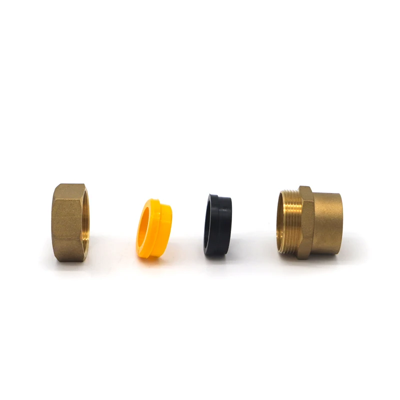 PE flexible tube brass valve plastic hose water well tank metal pipe connectors fittings nipples with silicone accessories