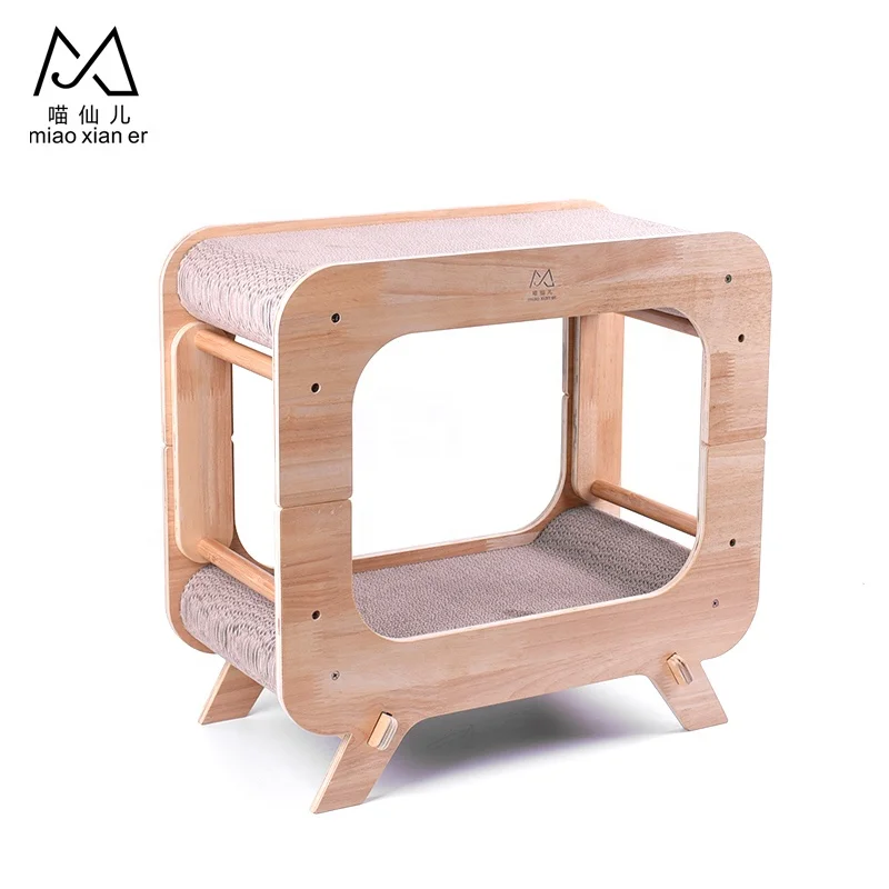 Eco-Friendly Cat Toy Pet Corrugated Cardboard Cat Scratcher toy corrugated box