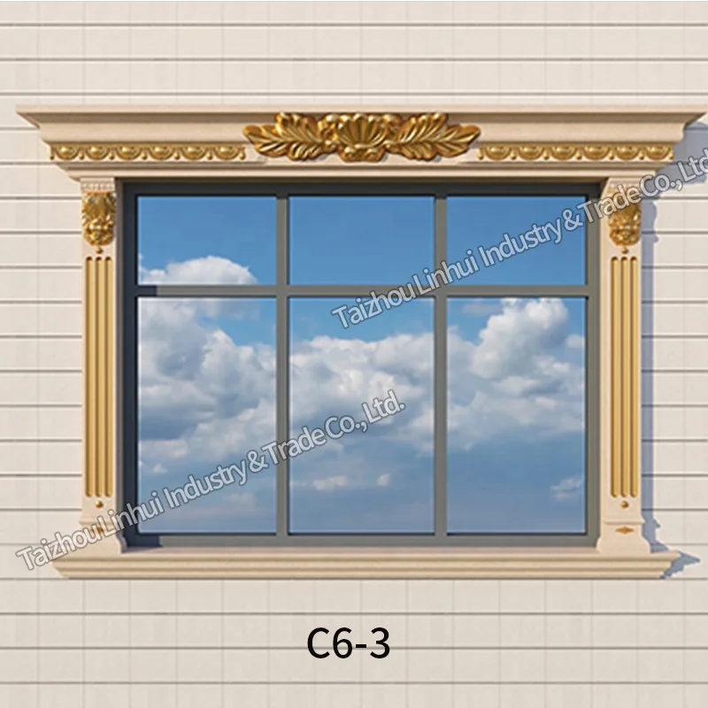 Latest New plastic window sill concrete mold cement door frame building moulding casting mould house decorative molding template