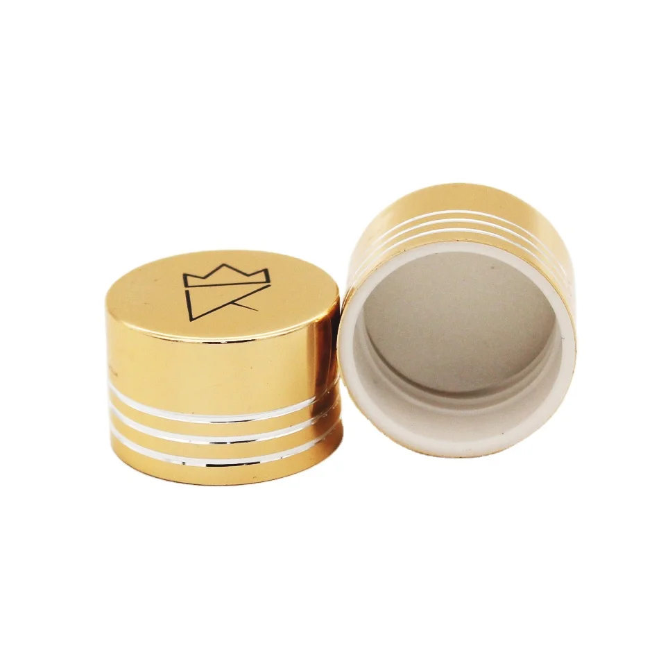 24/410 gold color aluminium screw cap in stock