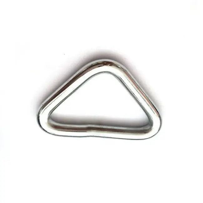 Custom Manufactures Carabiner Metal Stainless Steel Triangle Clip for Trampoline