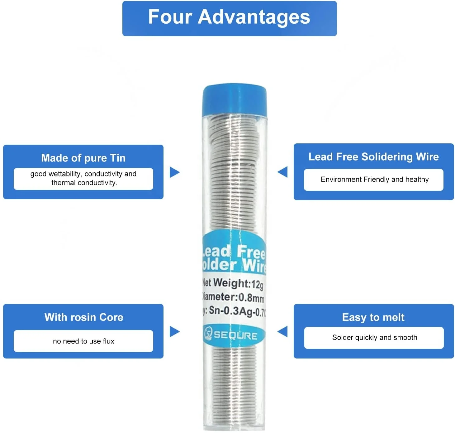 For Electronic Product Welding, 2022 Hot Sale Portable Tube No-Clean Activity Lead Free Soldering Wire