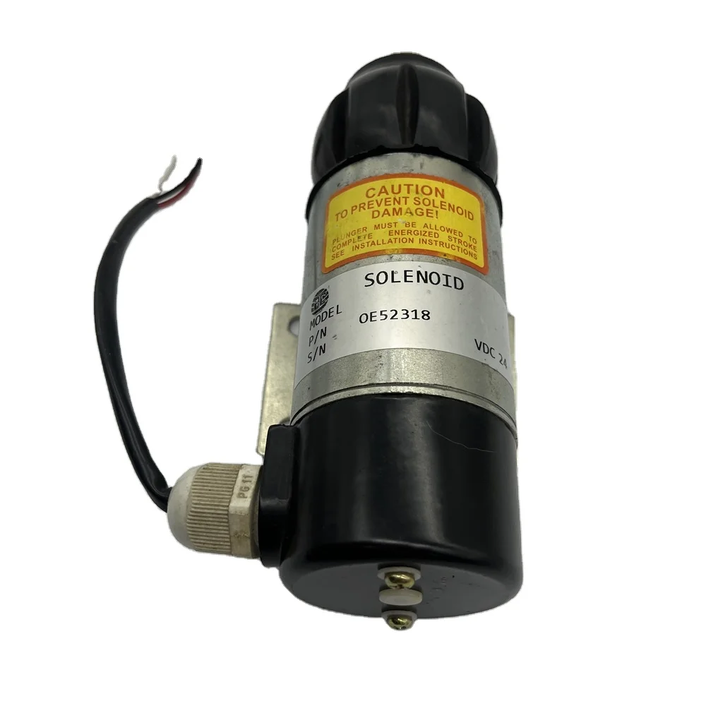 Excavator Stop Solenoid Valve 872826 873754 OE52318 24V Fuel Flameout Solenoid Valve 51557 3826742 872825 3726743