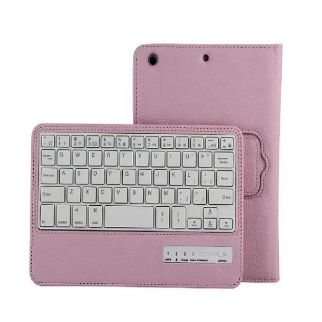Wireless keyboard for ipad portable leather folding mini keyboard cover