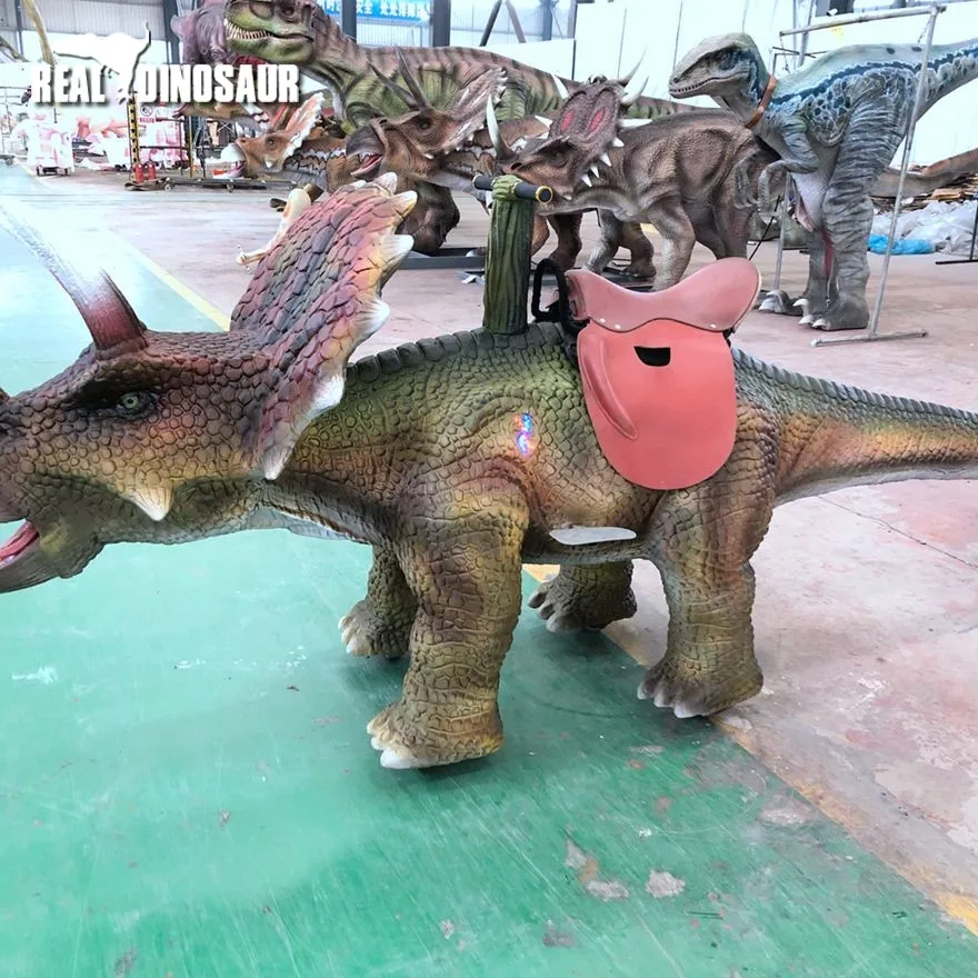 Amusement park Electrical Walking robot dinosaurs rides for sale