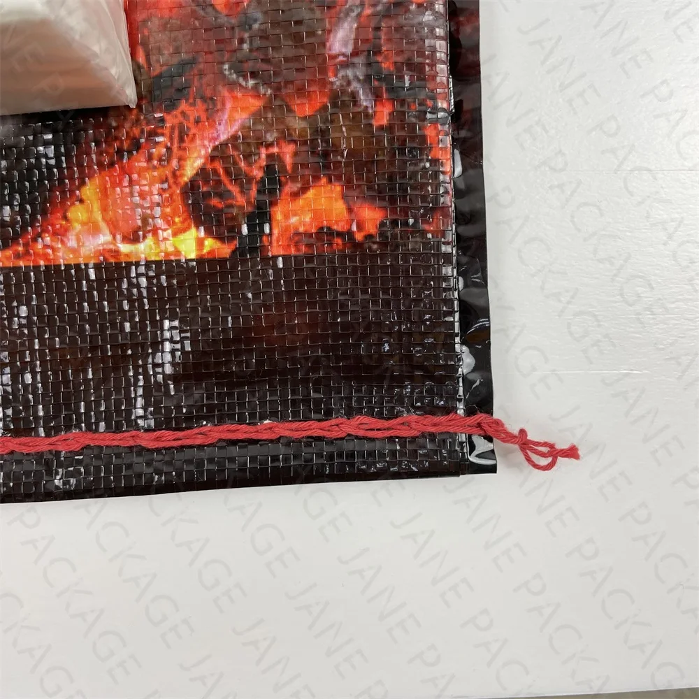 5kg 10kg Bbq Charcoal Packaging Bag Laminated Pp Woven Bopp Bag For Charcoal