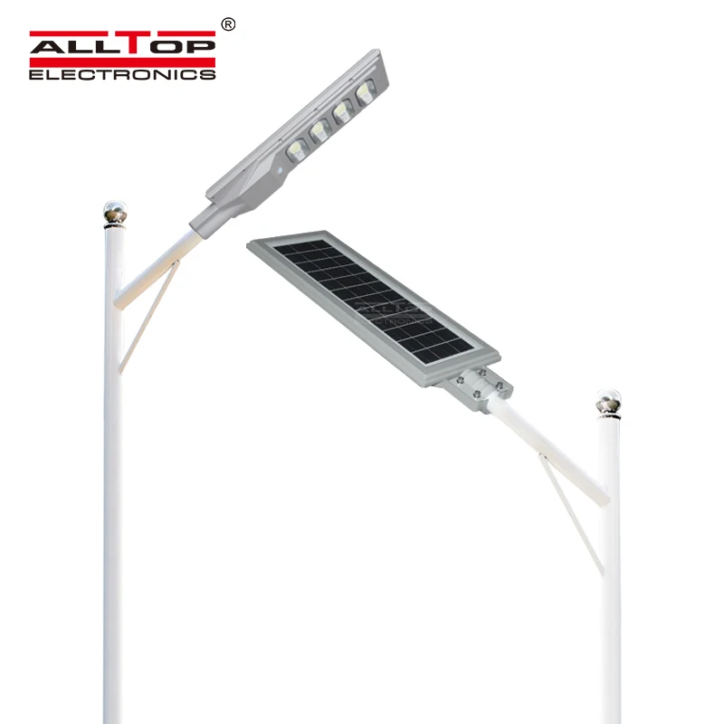 ALLTOP Body Sensor Outdoor Waterproof Ip65 30watt 60watt 90watt 120watt 150watt All in One Solar LED Street Light