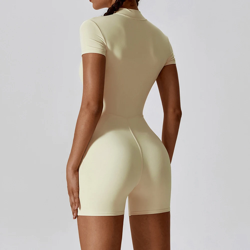 Tendencia 2023 Custom Exercise Clothes Activewear Workout One Piece Fitness Romper Gym Wear Yoga Jumpsuit For Women