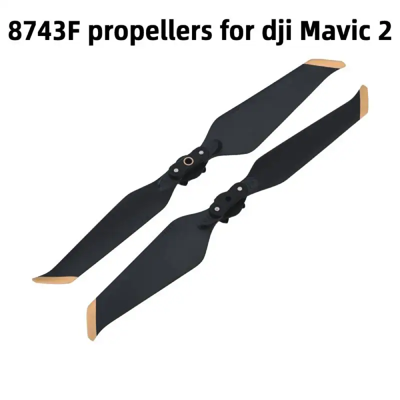 2 шт./пара золото/Серебристые 8743F низкий уровень шума винтов лезвие для MAVIC PRO/Air 2/PRO/зум Дрон аксессуары