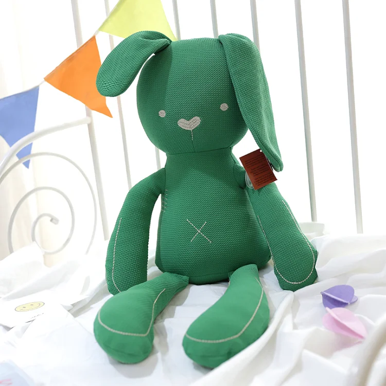Cartoon stuffed Bunny animal toys Wholesale soft Long ears Plush Rabbit toy pretty gift Cute rabbit Plush doll for kids