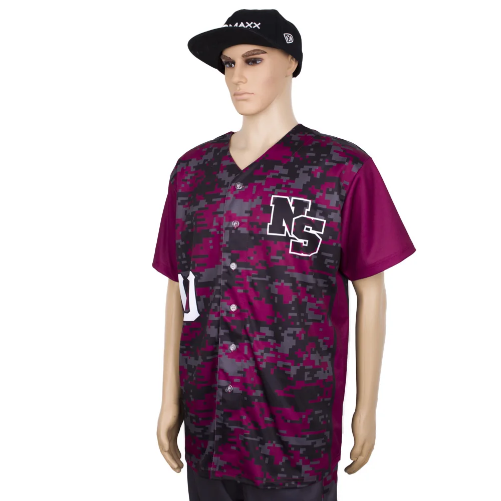 2021 принт свободная посадка полный пуговиц рубашка с коротким рукавом Тонкая бейсбольная майки топы