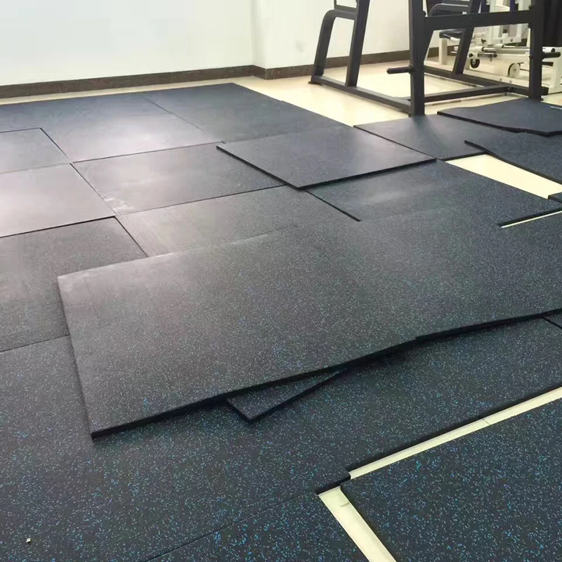 Weight Lifting Gym Crossfit Rubber Floor 1 Inch Thick Rubber Mat With Epdm Granules