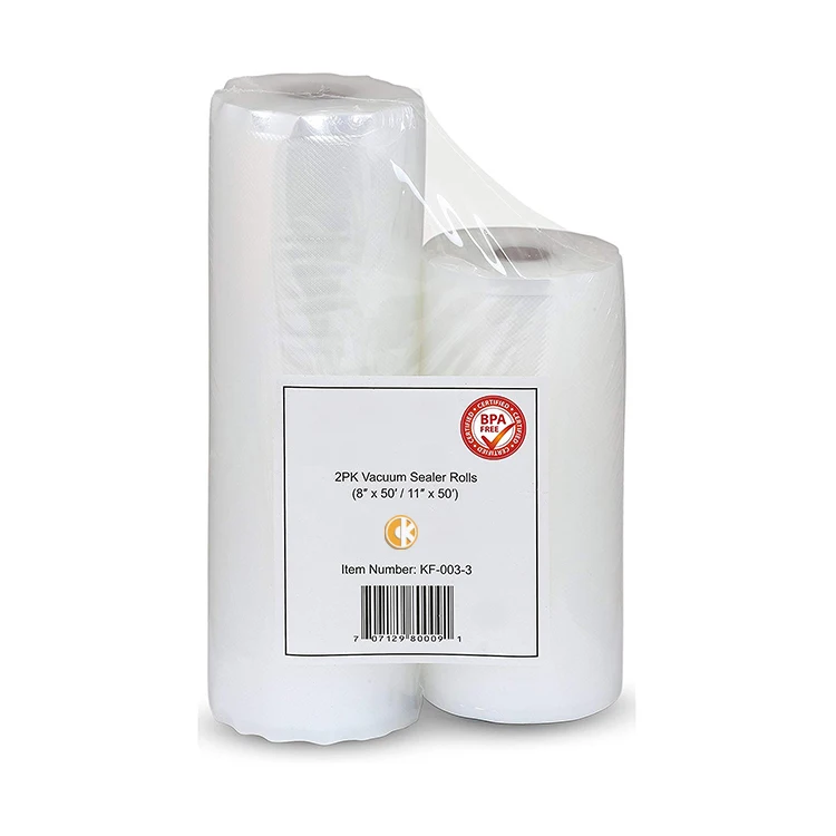Frozen Transparent Plastic Saver Embossed Vacuum Sealer Seal Packing Food Grade Bag Rolls