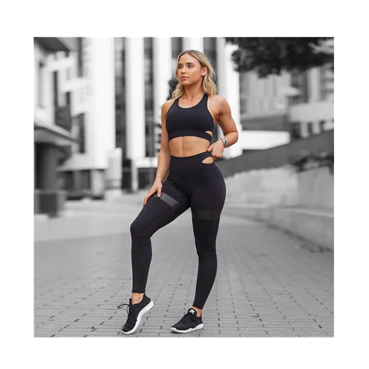 Cikini Women Tracksuit Yoga Set Running Fitness Jogging T-shirt Leggings Sport