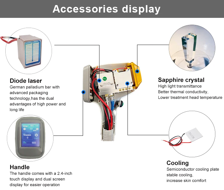 1000 Вт 1200 диодный лазер для удаления волос/4 длины волны 755 808 810 1064 нм цена CR-D7