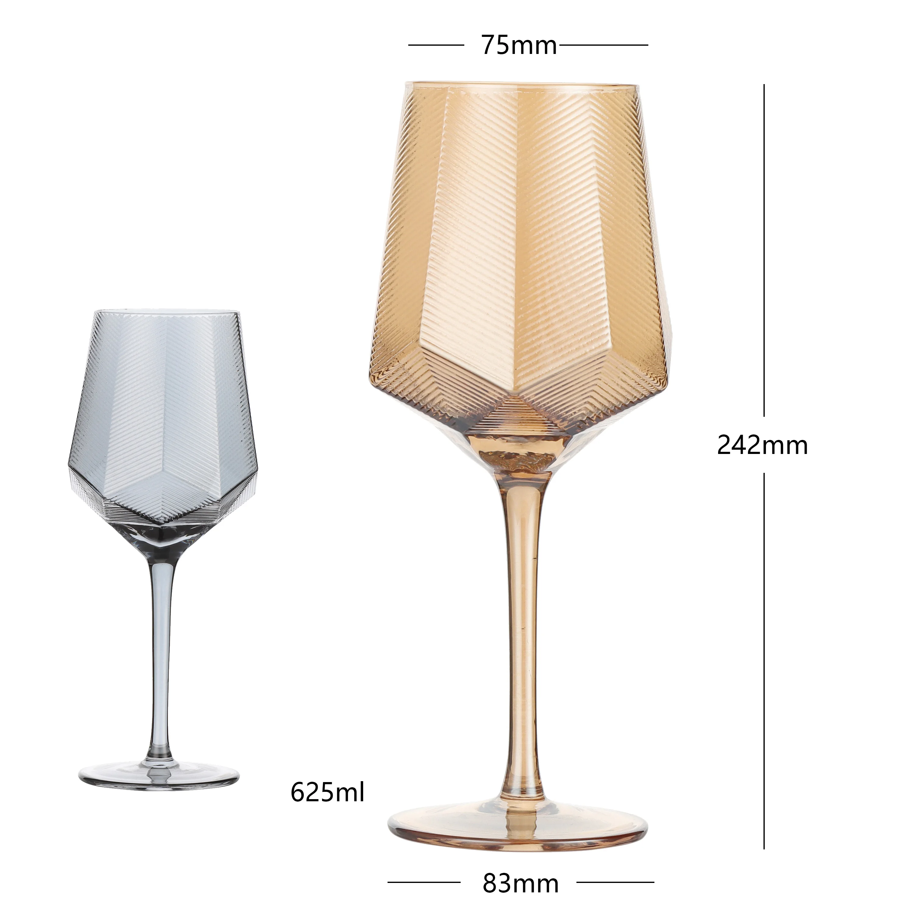The newest embossed wine glass drinking water set glassware
