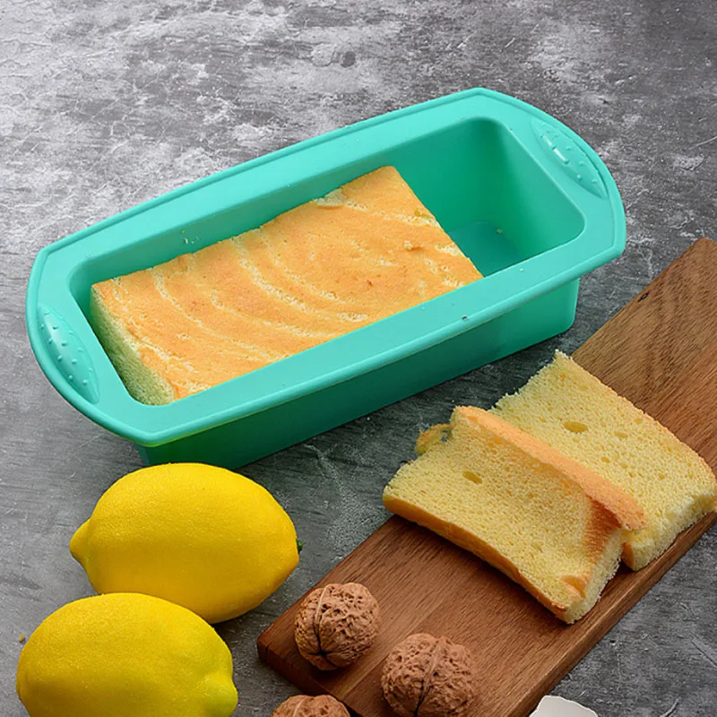 Hot Sale Kitchen Rectangle Baking Cake DIY Silicone Mold Easy Release Bread Silicone Mold