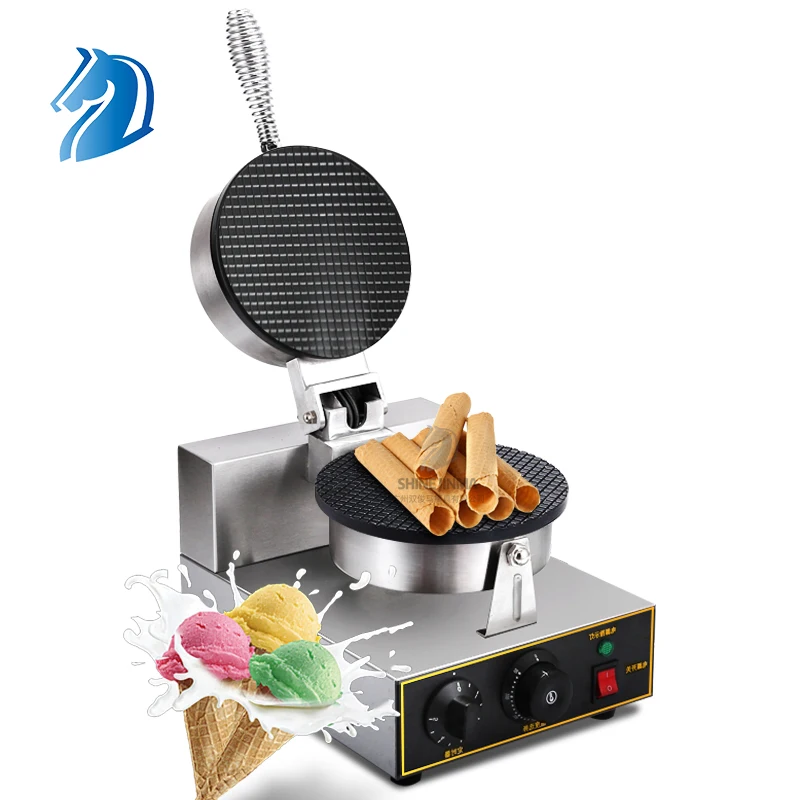 Нержавеющая сталь антипригарным литой Электрический вафельный конус Бейкер мороженое вафельный конус чайник
