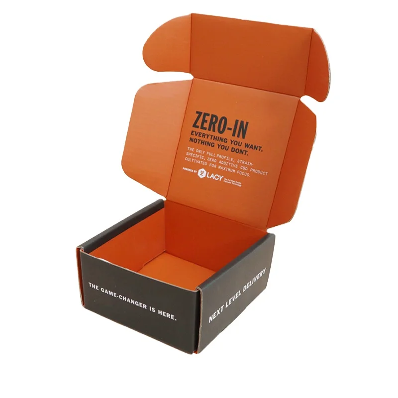 Factory direct custom logo double-sided printing clothing shoes wigs express shipping corrugated packaging paper boxes