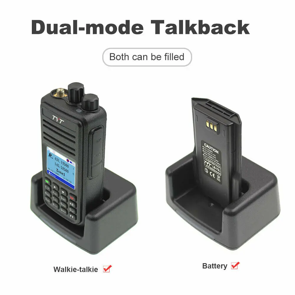 Любительских ham радио TYT MD-UV380 двухдиапазонный УКВ DMR цифровой/аналоговый ручной иди и болтай walkie talkie