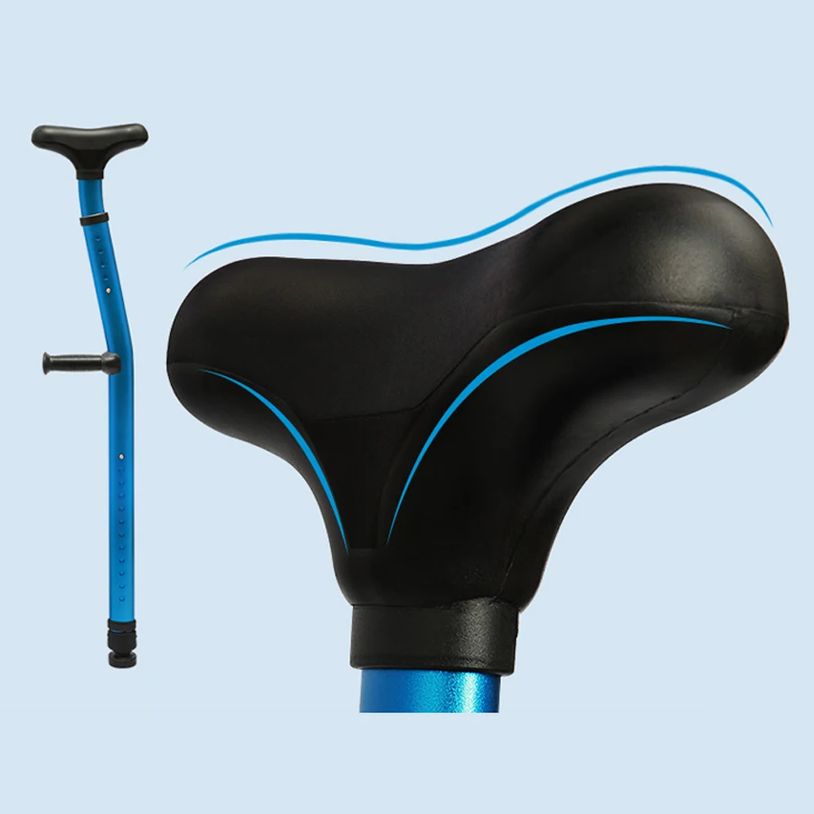 Luxury Advanced High Quality Axillary Crutches Adjustable Aluminum Folding Elbow Support Walking Crutch