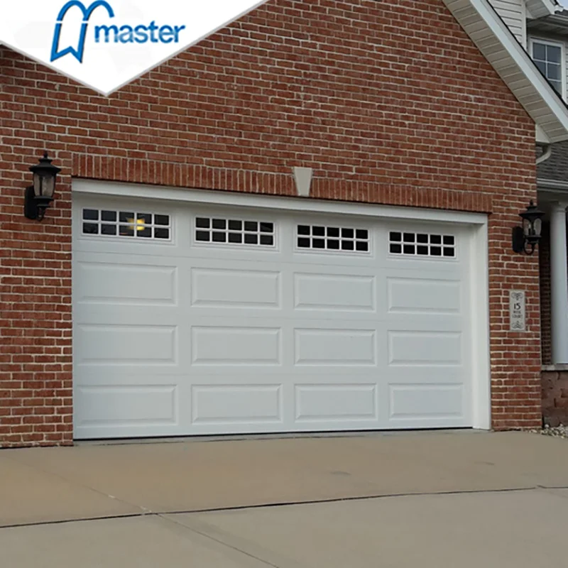 High quality top selling standard sectional electric remote control automatic overhead garage door for home building