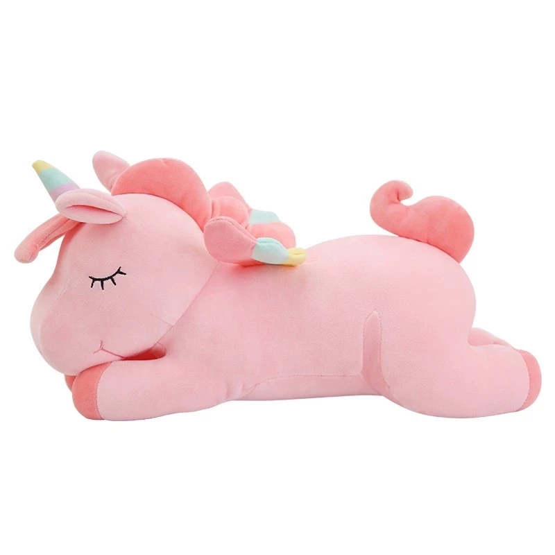 CE/ASTM 2024 Wholesale Customized Unicorn Plush Toys Plush Characters Toys Plushies Fluffy Riding Horse Toy Comforting Baby