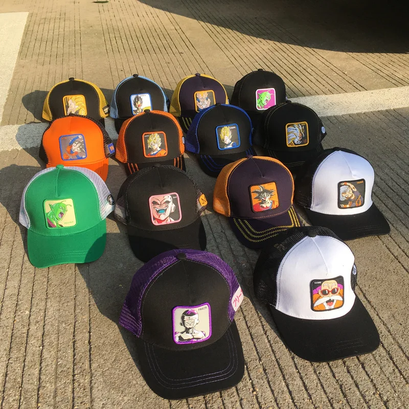 New Brand DRAGON BALL animation All Styles Snapback Cotton Baseball Cap Men Women Hip Hop Dad Mesh Hat Trucker Hat