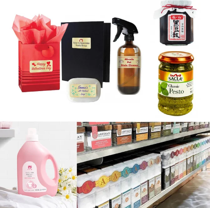 Self Adhesive 100 Micron Matte White PP Hot Sell Customized Stickers Roll Logo Label Sticker Packaging Labels Inkjet Print