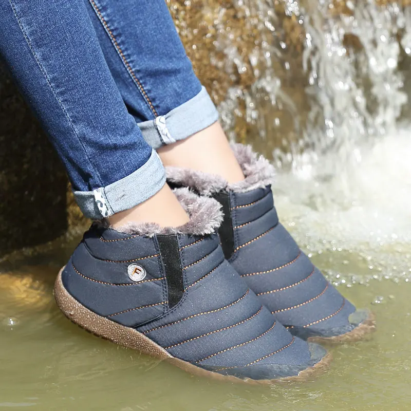 Women Boots Waterproof Snow Boots For Men Winter Shoes Couple Casuals Ankle Women Botas Mujer Size 36-48 Warm Winter Men Boots